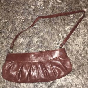 Brown faux leather aldo purse